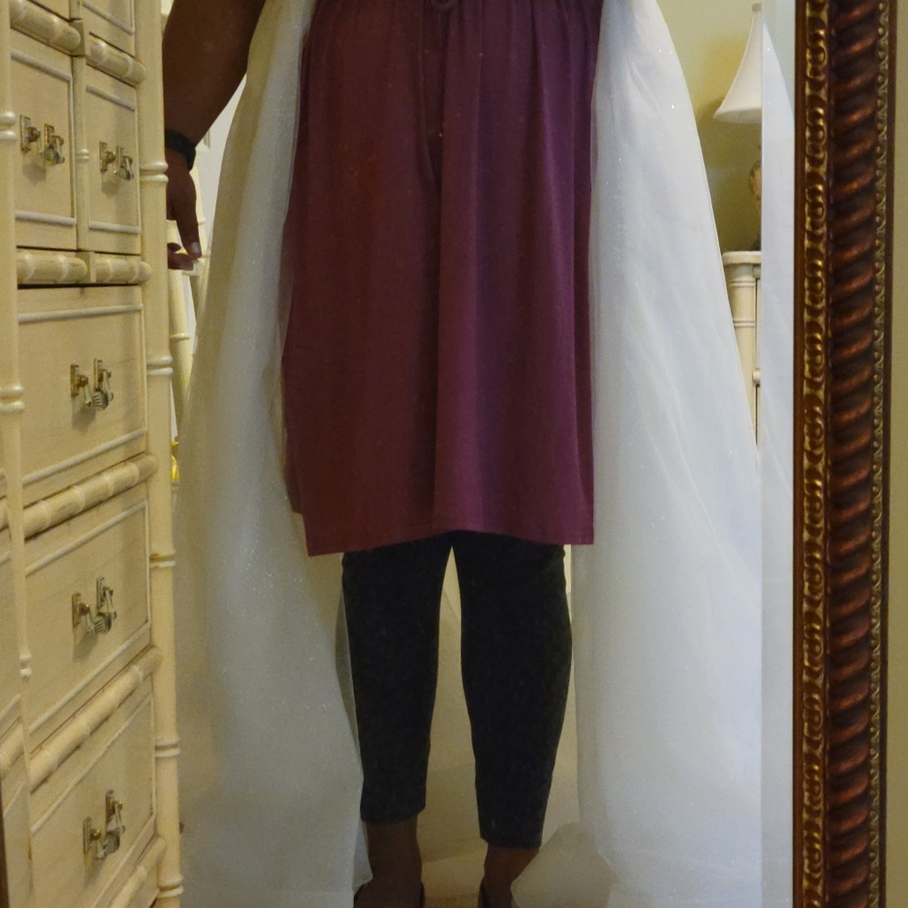 NWOT Wedding Dress Overskirt - Picture 6 of 6
